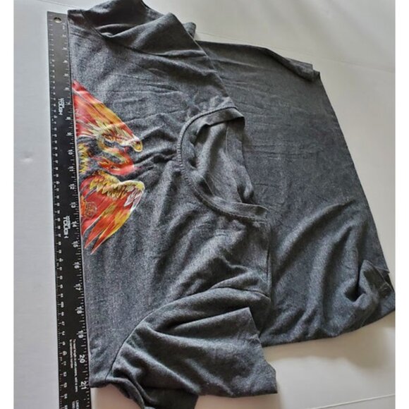 Queen Classic Crest Rock Band Gray T-Shirt Music Size L Retro/Vintage Layer - Picture 4 of 7